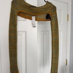 Olive and Mustard Knit Sweater